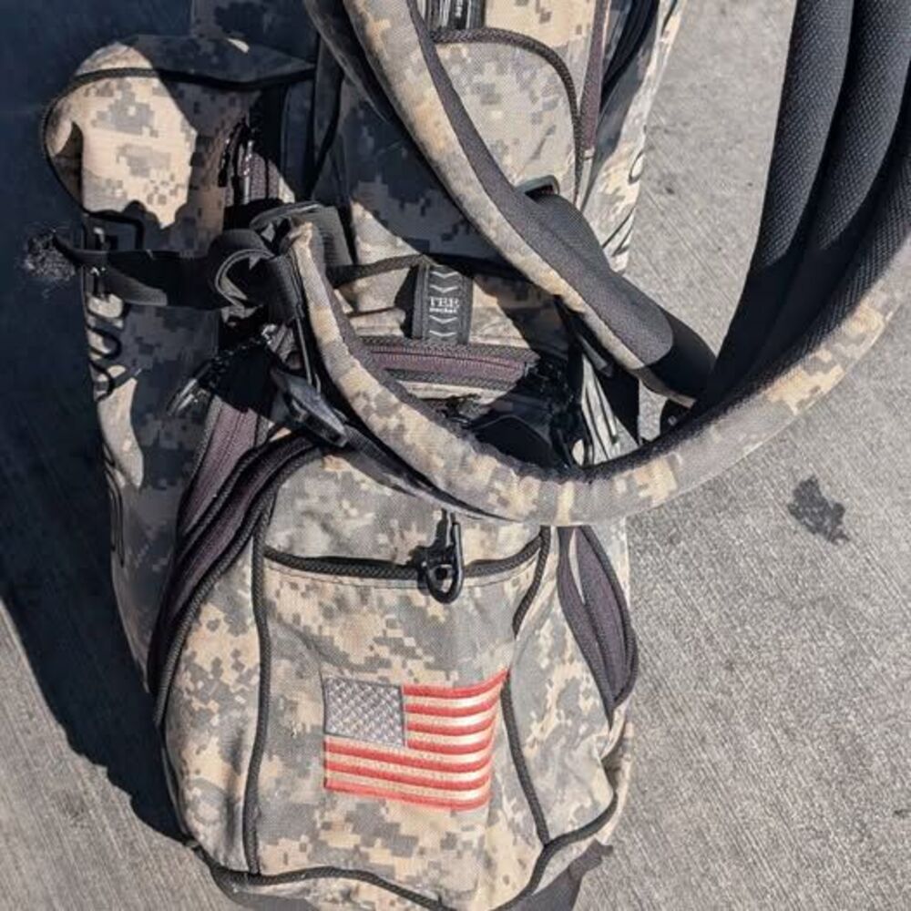 PING Hoofer Vantage Golf Stand Bag Digital Camo USA Flag Dual Strap Carry - Picture 4 of 12
